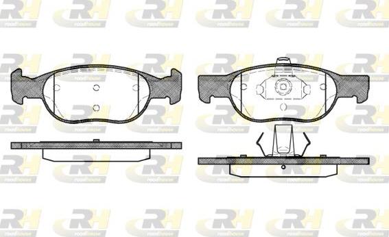 Roadhouse 2588.20 - Brake Pad Set, disc brake www.autospares.lv