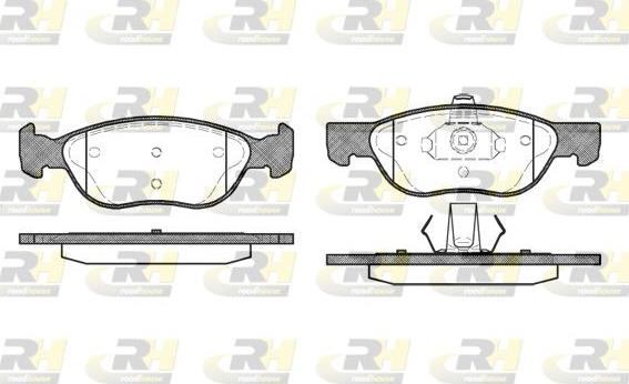 Roadhouse 2587.00 - Brake Pad Set, disc brake www.autospares.lv