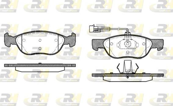 Roadhouse 2587.12 - Bremžu uzliku kompl., Disku bremzes www.autospares.lv