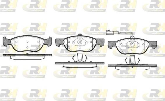 Roadhouse 2587.21 - Brake Pad Set, disc brake www.autospares.lv