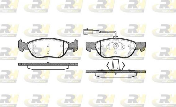 Roadhouse 2587.22 - Bremžu uzliku kompl., Disku bremzes www.autospares.lv