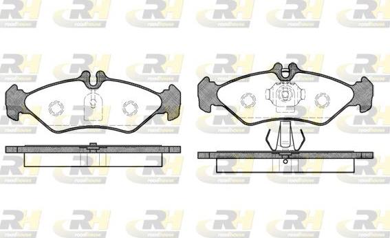 Roadhouse 2579.00 - Тормозные колодки, дисковые, комплект www.autospares.lv