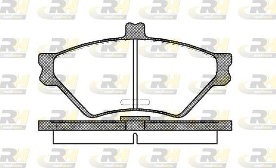 Roadhouse 2574.00 - Bremžu uzliku kompl., Disku bremzes www.autospares.lv