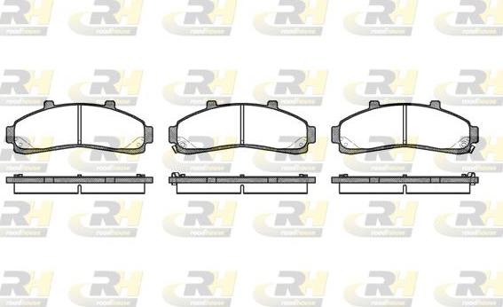 Roadhouse 2571.02 - Brake Pad Set, disc brake www.autospares.lv