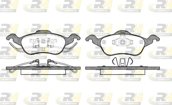 Roadhouse 2691.00 - Тормозные колодки, дисковые, комплект www.autospares.lv