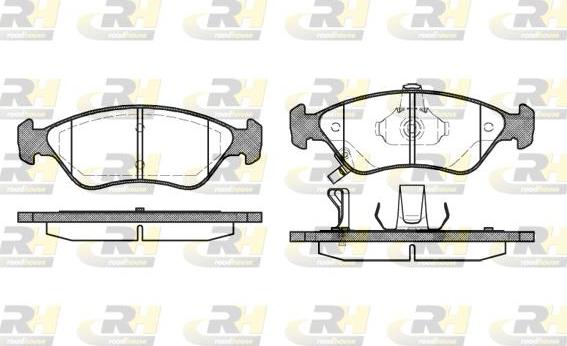 Roadhouse 2648.02 - Тормозные колодки, дисковые, комплект www.autospares.lv