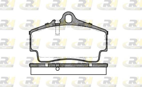 Roadhouse 2654.00 - Тормозные колодки, дисковые, комплект www.autospares.lv