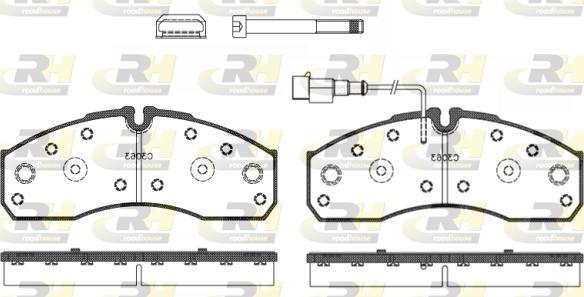 Roadhouse 2651.42 - Bremžu uzliku kompl., Disku bremzes www.autospares.lv