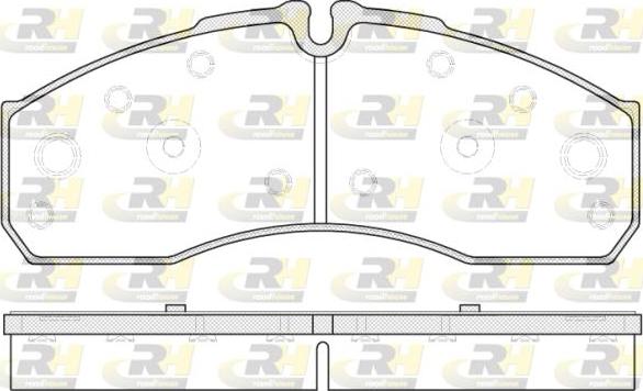 Roadhouse 2651.30 - Тормозные колодки, дисковые, комплект www.autospares.lv