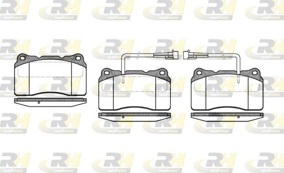 Roadhouse 2666.02 - Bremžu uzliku kompl., Disku bremzes www.autospares.lv