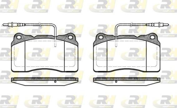 Roadhouse 2666.14 - Brake Pad Set, disc brake www.autospares.lv