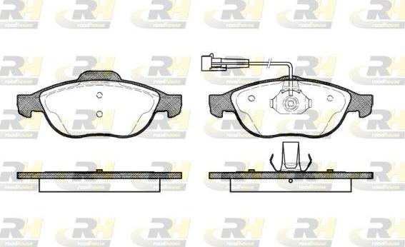 Roadhouse 2660.02 - Тормозные колодки, дисковые, комплект www.autospares.lv