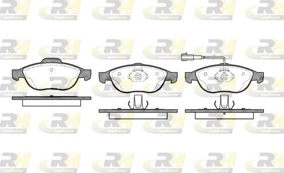 Roadhouse 2660.11 - Тормозные колодки, дисковые, комплект www.autospares.lv