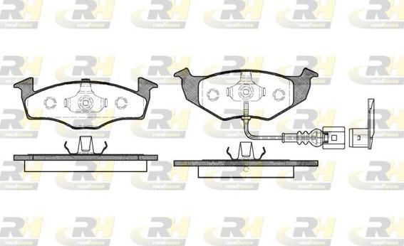 Roadhouse 2609.11 - Тормозные колодки, дисковые, комплект www.autospares.lv