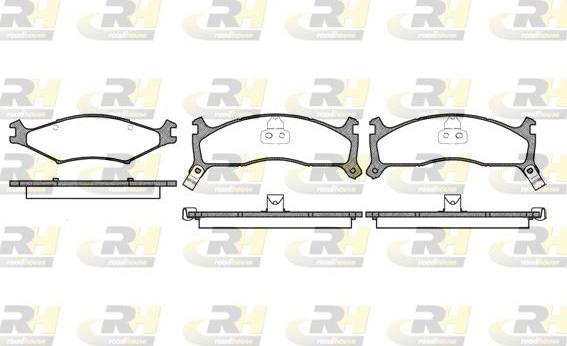 Roadhouse 2600.02 - Тормозные колодки, дисковые, комплект www.autospares.lv