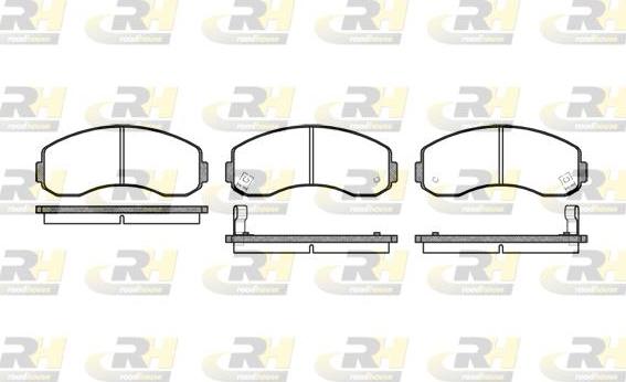 Roadhouse 2619.02 - Bremžu uzliku kompl., Disku bremzes www.autospares.lv