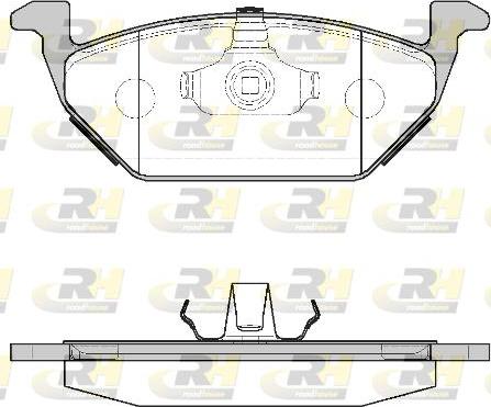 Roadhouse 2633.00 - Тормозные колодки, дисковые, комплект www.autospares.lv