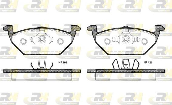 Roadhouse 2633.20 - Brake Pad Set, disc brake www.autospares.lv