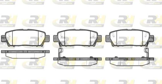 Roadhouse 2632.02 - Тормозные колодки, дисковые, комплект www.autospares.lv