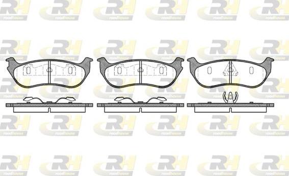 Roadhouse 2628.75 - Тормозные колодки, дисковые, комплект www.autospares.lv