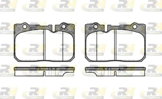 Roadhouse 2679.00 - Тормозные колодки, дисковые, комплект www.autospares.lv