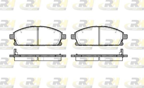 Roadhouse 2674.12 - Brake Pad Set, disc brake www.autospares.lv