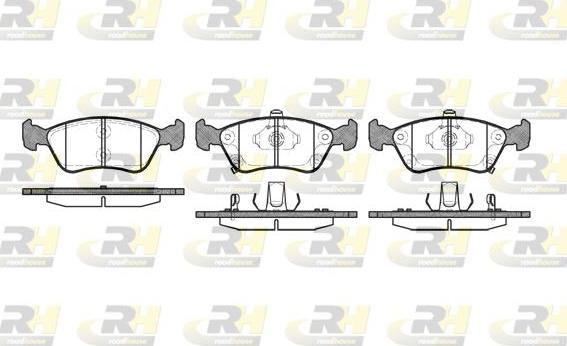 Roadhouse 2676.02 - Тормозные колодки, дисковые, комплект www.autospares.lv