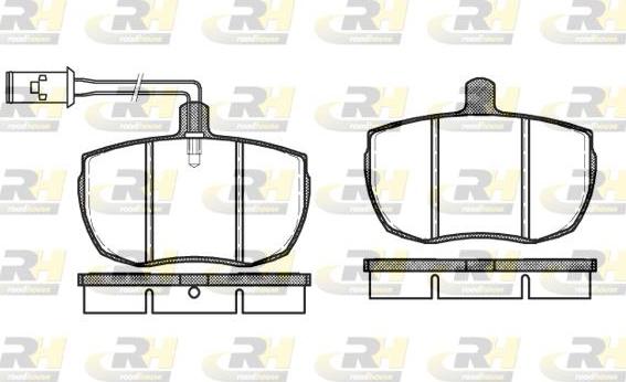 Roadhouse 2056.12 - Тормозные колодки, дисковые, комплект www.autospares.lv