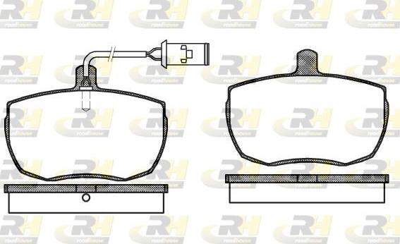 Roadhouse 2056.22 - Тормозные колодки, дисковые, комплект www.autospares.lv