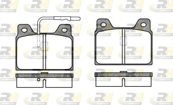 Roadhouse 2068.02 - Тормозные колодки, дисковые, комплект www.autospares.lv