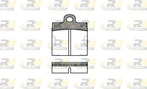 Roadhouse 2009.00 - Тормозные колодки, дисковые, комплект www.autospares.lv