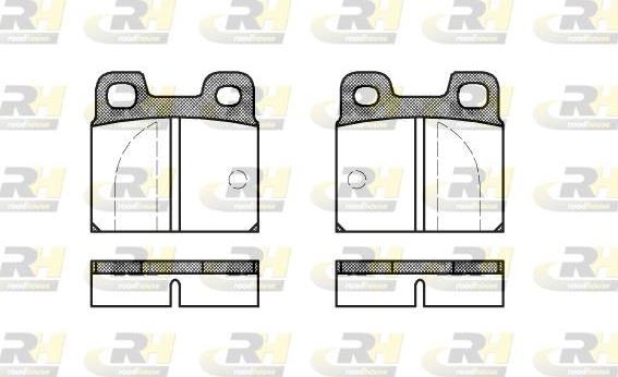 Roadhouse 2005.00 - Тормозные колодки, дисковые, комплект www.autospares.lv