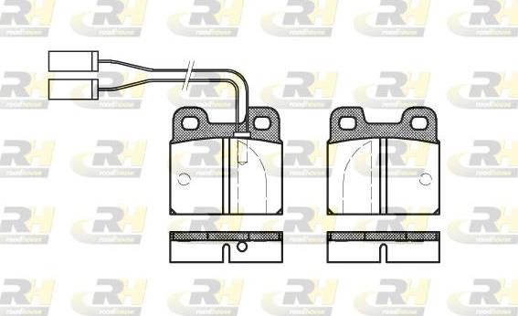 Roadhouse 2005.01 - Тормозные колодки, дисковые, комплект www.autospares.lv