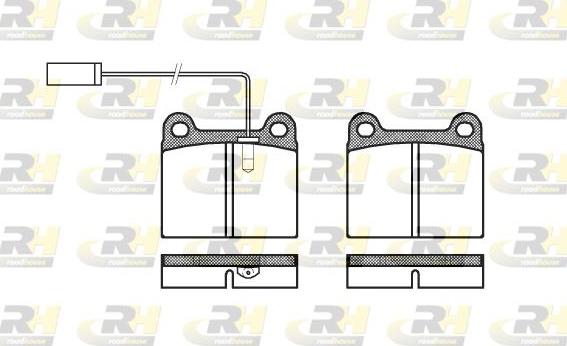 Roadhouse 2006.91 - Brake Pad Set, disc brake www.autospares.lv