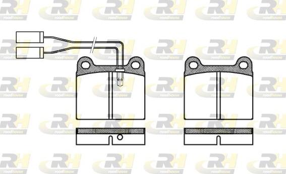 Roadhouse 2006.01 - Тормозные колодки, дисковые, комплект www.autospares.lv