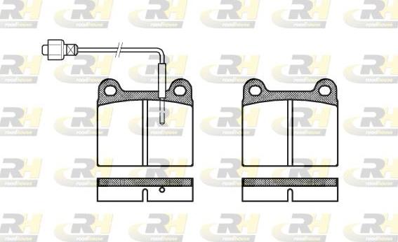 Roadhouse 2006.02 - Тормозные колодки, дисковые, комплект www.autospares.lv