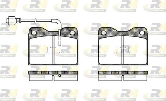 Roadhouse 2008.02 - Тормозные колодки, дисковые, комплект www.autospares.lv