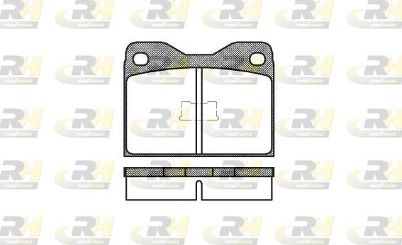 Roadhouse 2008.10 - Тормозные колодки, дисковые, комплект www.autospares.lv