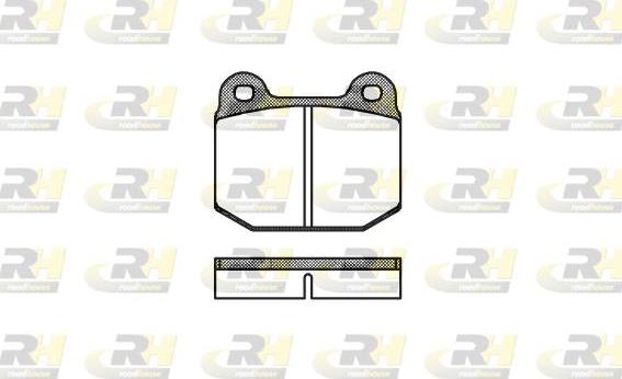 Roadhouse 2014.00 - Brake Pad Set, disc brake www.autospares.lv