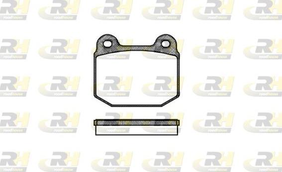 Roadhouse 2014.20 - Brake Pad Set, disc brake www.autospares.lv