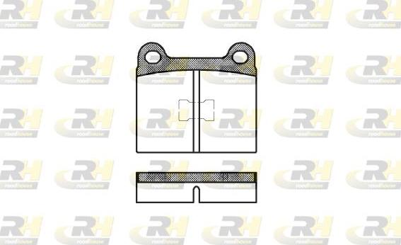 Roadhouse 2017.00 - Brake Pad Set, disc brake www.autospares.lv