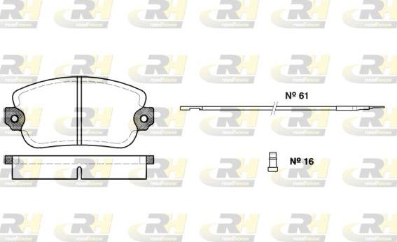 Roadhouse 2024.02 - Тормозные колодки, дисковые, комплект www.autospares.lv