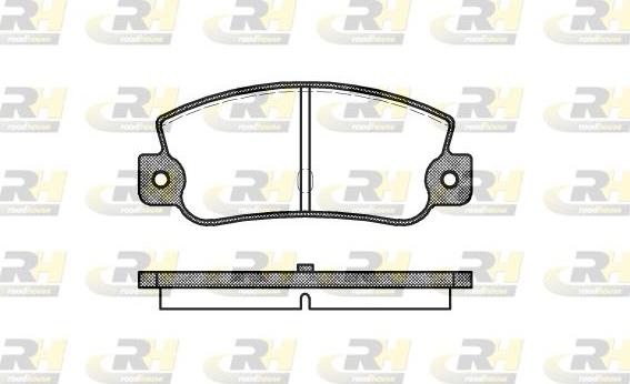 Roadhouse 2025.30 - Тормозные колодки, дисковые, комплект www.autospares.lv