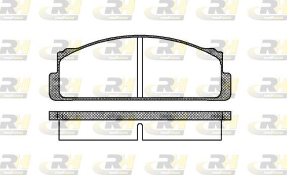 Roadhouse 2022.00 - Bremžu uzliku kompl., Disku bremzes autospares.lv