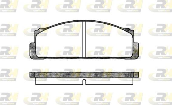 Roadhouse 2022.20 - Тормозные колодки, дисковые, комплект www.autospares.lv