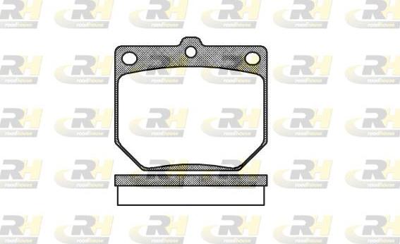 Roadhouse 2077.20 - Brake Pad Set, disc brake www.autospares.lv