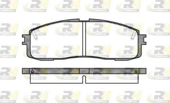 Roadhouse 2199.10 - Brake Pad Set, disc brake www.autospares.lv