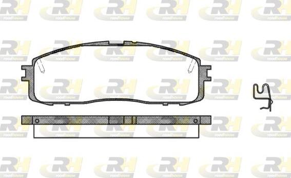 Roadhouse 2199.34 - Brake Pad Set, disc brake www.autospares.lv