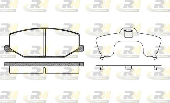 Roadhouse 2190.10 - Brake Pad Set, disc brake www.autospares.lv