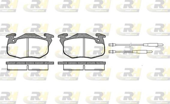 Roadhouse 2192.44 - Тормозные колодки, дисковые, комплект www.autospares.lv